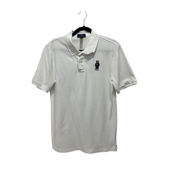 POLO Ralph Lauren Boys Youth Polo Bear White Polo XL(18-20) - Picture 2 of 5